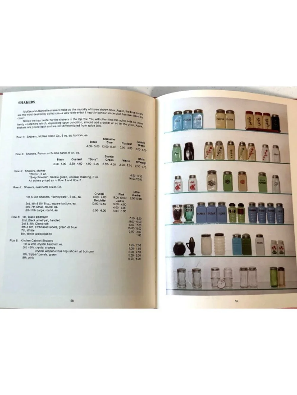 Kitchen Glassware Of The Depression Years By Gene Florence Hardcover Vintage 198